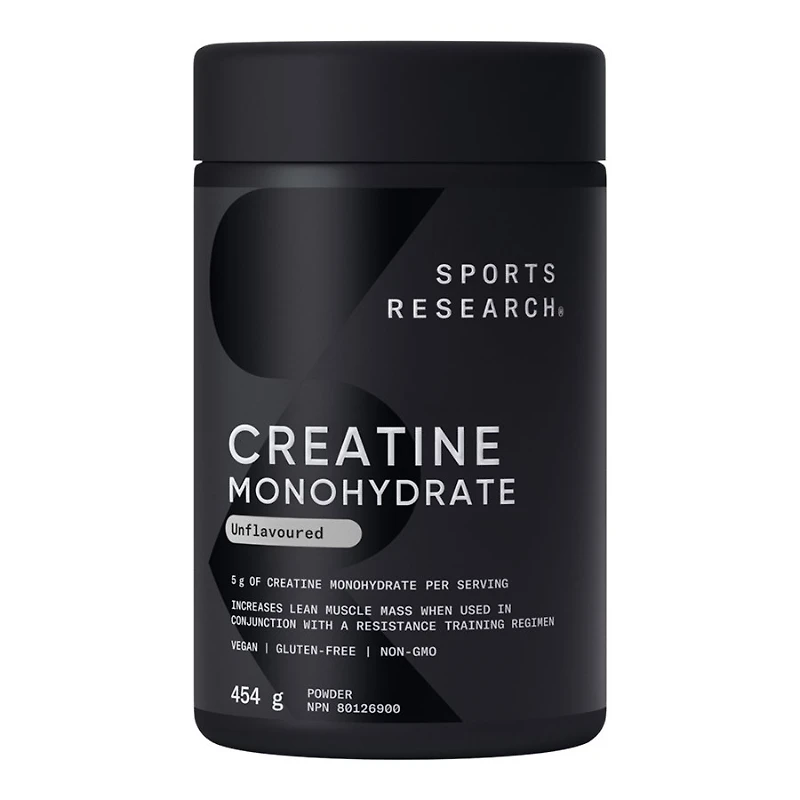 Sports Research Creatine Monohydrate Powder - 454g