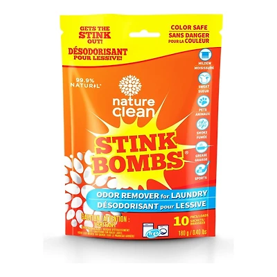 Nature Clean Stink Bombs Odor Eliminator Pods - 10's
