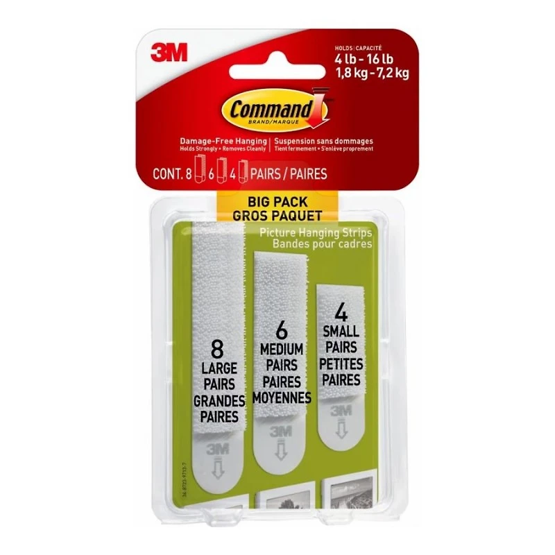 Command Mounting Adhesive Set - 34 pieces
