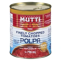 Mutti Parma Polpa Finely Chopped Tomatoes 100% Italian - 796ml