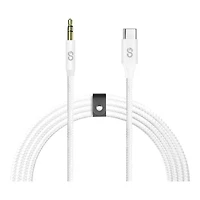LOGiiX Piston Connect AUX to USB-C Cable - White - 1m