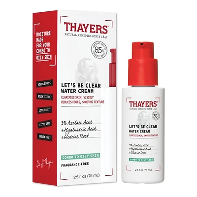 Thayers Let's Be Clear Water Cream - 75ml
