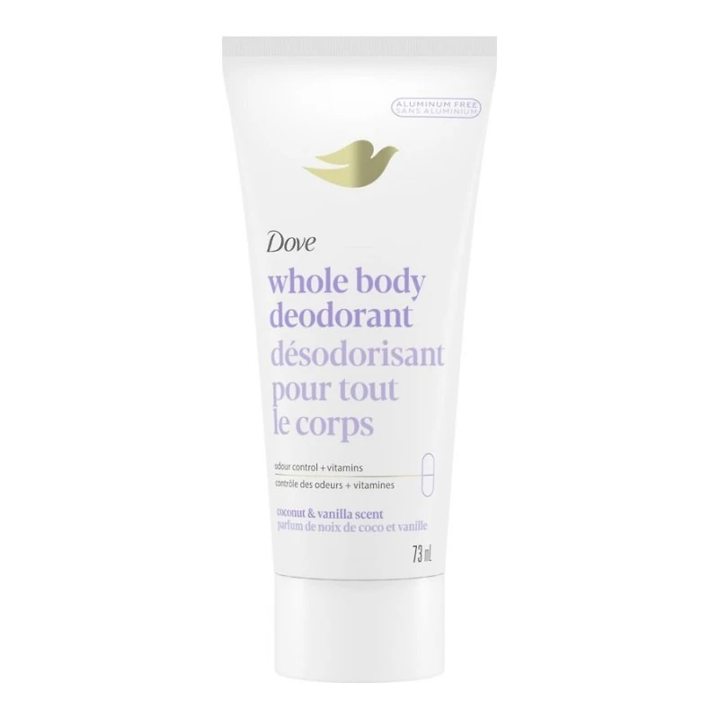 Dove Whole Body Deodorant Cream - Coconut & Vanilla - 73ml