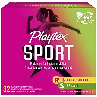 Playtex Sport Tampons - Regular/Super - 32's