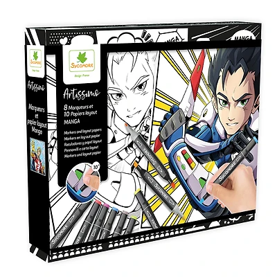 Sycomore Artissimo Kit Layout and Markers - Manga Boy