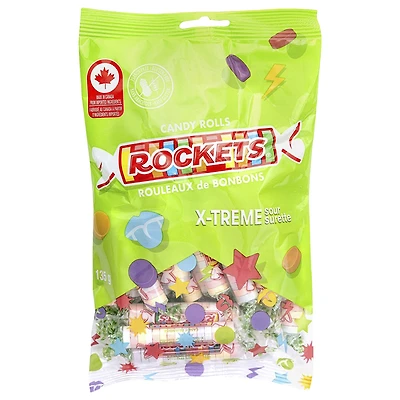 Rockets Candy Roll Sours Bag - 135g