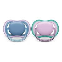 Philips Avent Ultra Air Pacifier Set - 6-18 Months - Blue Hush / Lush Lilac - 2 pack