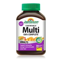 Jamieson Multi 100% Complete Adults ?hewable Tablets - Citrus Twist - 80's