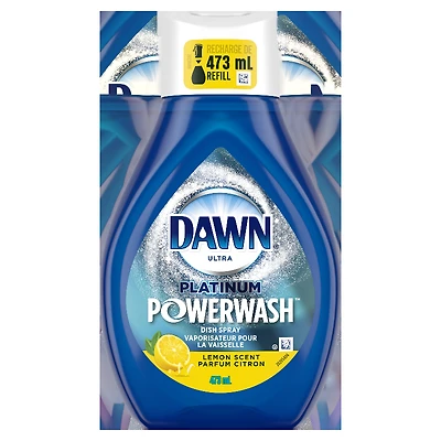 Dawn Lemon Scent Powerwash Dish Spray Refill - 473ml