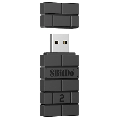 8BITDO USB WIRELESS ADAPTER2 in Black