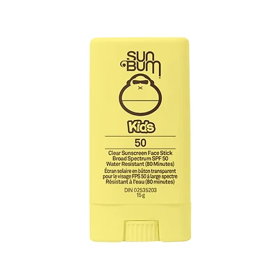 Sun Bum Kids Clear Sunscreen Face Stick - SPF50 - 15g