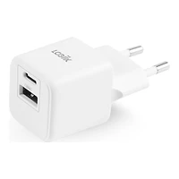LOGiiX Power Cube 30 Mini Duo USB-A & USB-C European Power Adapter - LGX-13706