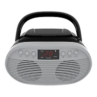 Proscan Portable Boombox - Silver - PRCD340BT-SILVER