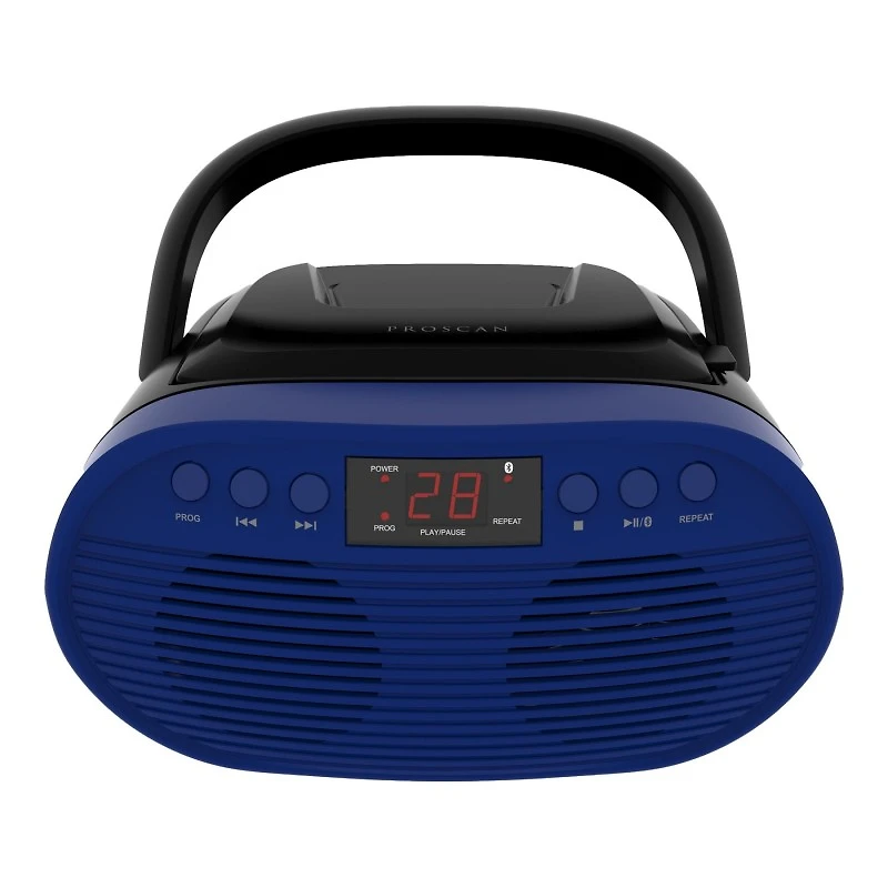Proscan Portable Boombox - Blue - PRCD340BT-BLUE