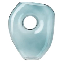 Collection by London Drugs Glass Vase Gia Dia - Aqua - 6x17x23cm