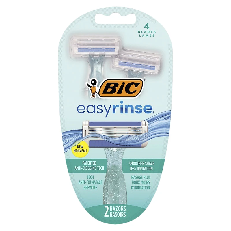BIC easyrinse Women's Disposable Razor - 4 blades - 2's