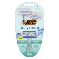 BIC easyrinse Women's Disposable Razor - 4 blades - 2's