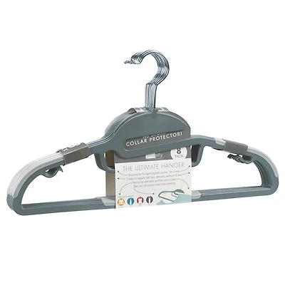 Simplify S-Shape Hangers - White - 8 pack