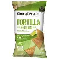 SimplyProtein Tortilla Chips - Hint of Lime - 130g