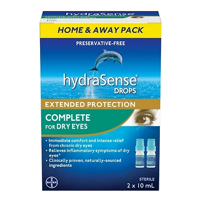 HydraSense Complete Eye Drops - 2 x 10ml