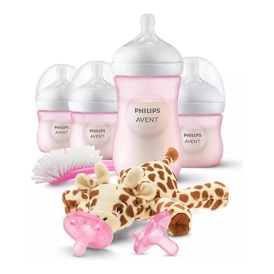 Philips Avent Natural Response Baby Bottle and Pacifier Set - Pink