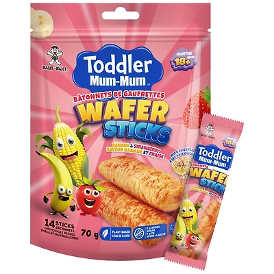 Toddler Mum-Mum Wafer Sticks Banana & Strawberry - 70g