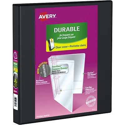 AVERY DURABLE VIEW BINDER in Black