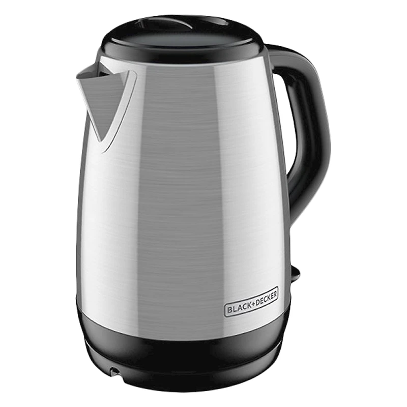 BLACK+DECKER Cordless Kettle - 1.7L - Stainless Steel/Black - KE1700SD-2