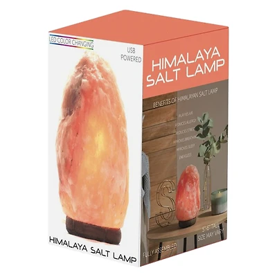 Himalayan Rock Salt Lamp with LED Color Changing