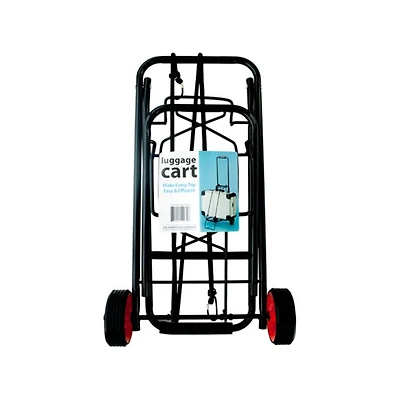 Portable Folding Luggage Cart - Black