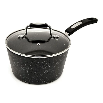 Starfrit The Rock Non-Stick Saucepan - 1.4L (1.5Qt) - Black