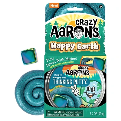 Crazy Aaron's Thinking Putty - Happy Earth - 90g / 4 Inch Tin
