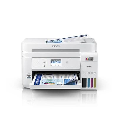 Epson EcoTank ET-4850 Wireless Multifunction Color Ink-Jet Printer - Certified Refurbished - C11CJ60202-N
