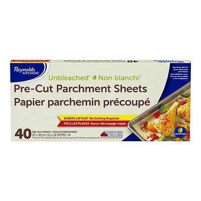 Reynolds Kitchens Baking Paper Sheets - 27 x 30cm - 40's