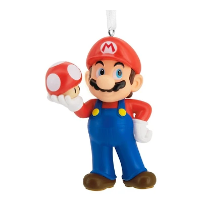 Hallmark Ornaments Super Mario Christmas Tree Ornament - Mario with Super Mushroom