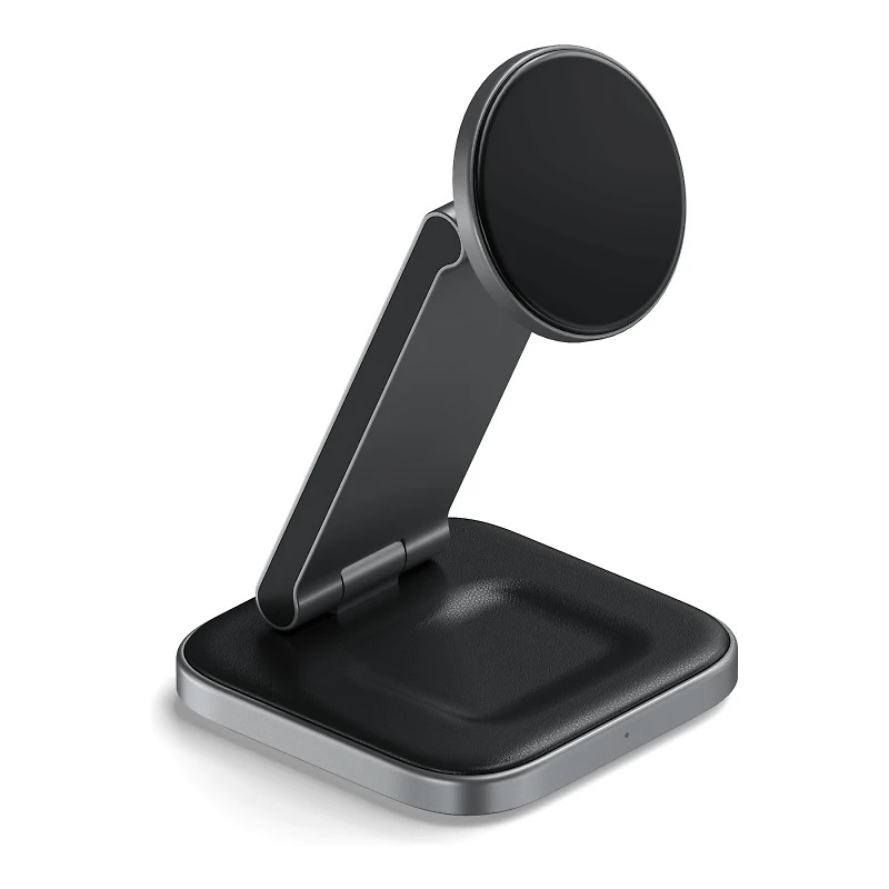 Satechi 3-in-1 Foldable Qi2 Wireless Charging Stand - Space Grey - ST-Q31FM-EA