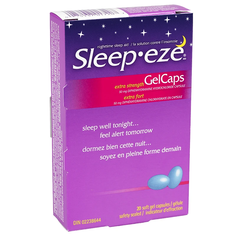 Sleep-Eze D Extra Strength Gel Capsules - 20s