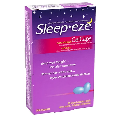 Sleep-Eze D Extra Strength Gel Capsules - 20s