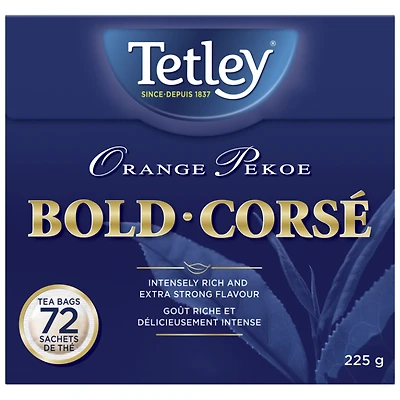 TETLEY PEKOE TEA 72'S in Orange