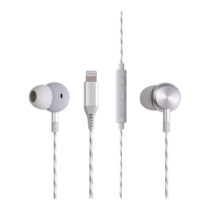 Boompods digibuds Wired Earphones - Titanium - BP-DIGTIT