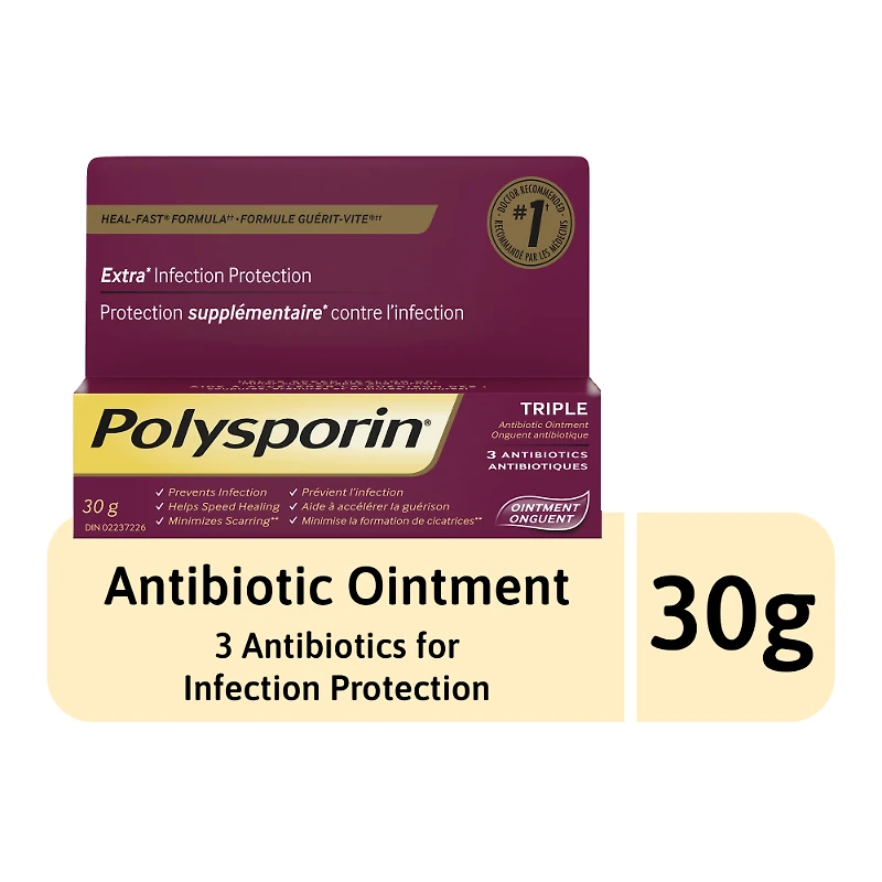 Polysporin Triple Antibiotic Ointment - 30g