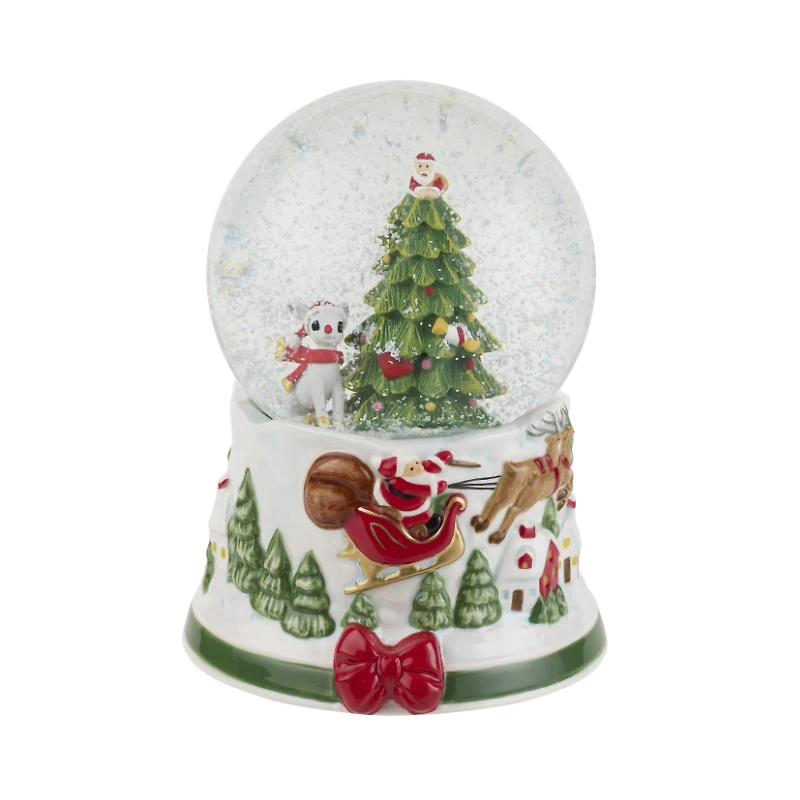 Spode Snow Globe - Rudolph the Red-Nosed Reindeer