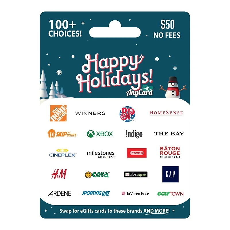ANYCARD HAPPY HOLIDAY 50
