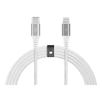 LOGiiX Piston Connect Braid ECO USB-C to Lightning Cable - Silver - 1.5m