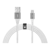LOGiiX Piston Connect Braid ECO USB-A to Lightning Cable - Silver - 1.5m