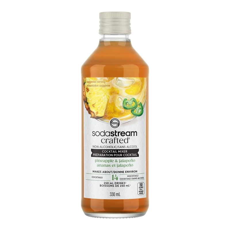 SodaStream Crafted Cocktail Mix - Pineapple and Jalapeno - 330ml