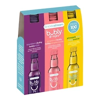 SodaStream bubly drops Flavor Essence Set - Pineapple, Blackberry, Grapefruit - 40ml