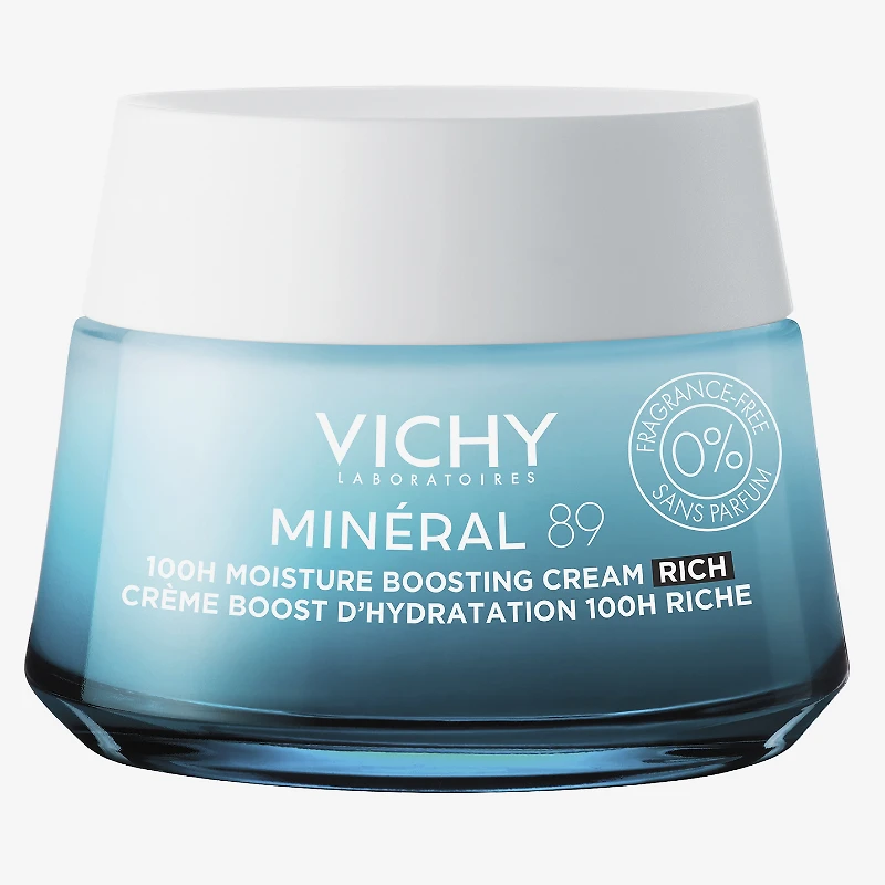 Vichy Mineral 89 100H Moisture Boosting Rich Cream - Fragrance Free - 50ml