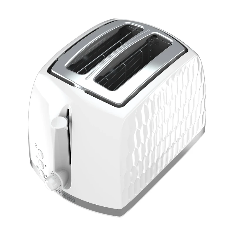 BLACK+DECKER Honeycomb Collection 2-Slice Toaster - White - TR1250WD