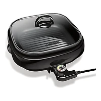 Chefman Electric Grill/Skillet - 4.2qt - RJ05-SQ-BLACK-CA